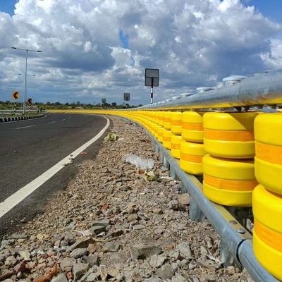 ISO9001 2008 Certified Roadway Safety EVA Rotary Barrels Rotary Barrier