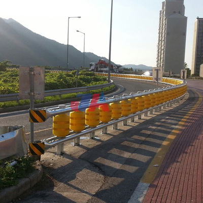 High Intensity Steel Rolling Guardrail Hot Dipped Galvanized For Road Traffic Safety