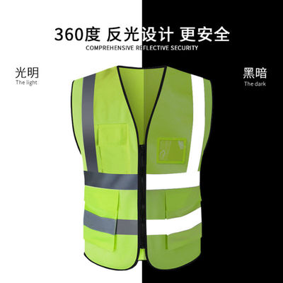 Customized Logo Accepted 100% Polyester Led Flash Light Reflective Safety Vest For Running S-5XL