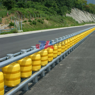Road Traffic Safe PU Foam EVA Highway Rolling Barrel Guardrail