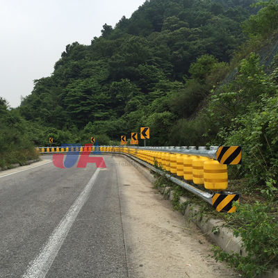 Road Traffic Safe PU Foam EVA Highway Rolling Barrel Guardrail