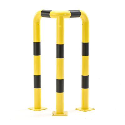 Yellow CE Certified Road Safety Collision Barrier Column Protectors For Rack Guarding