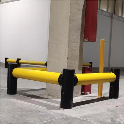 Yellow CE Certified Road Safety Collision Barrier Column Protectors For Rack Guarding