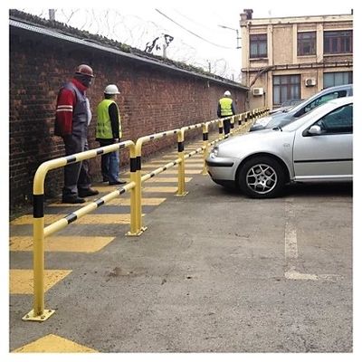 Yellow CE Certified Road Safety Collision Barrier Column Protectors For Rack Guarding
