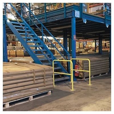 Yellow CE Certified Road Safety Collision Barrier Column Protectors For Rack Guarding
