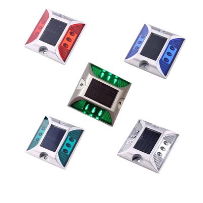 High Visible Reflective Square Road Studs with White LED Color in and High Visibility