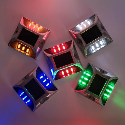 High Visible Reflective Square Road Studs with White LED Color in and High Visibility