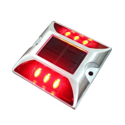 Road Safety Road Marking Reflective Square Road Stud Customizable LED Color Selection