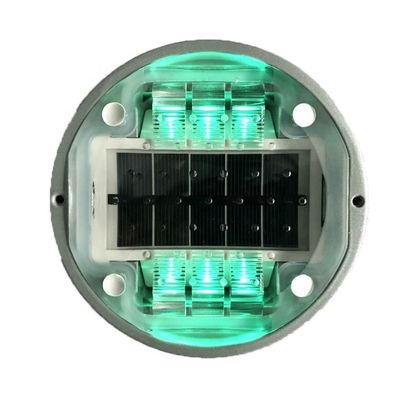 G105 Solar Aluminum Road Stud Reflector with Embedded Cat Eye with LED Color Options