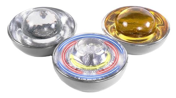 Road Traffic Equipment Solar Flashing Light Glass Road Stud with High Visible