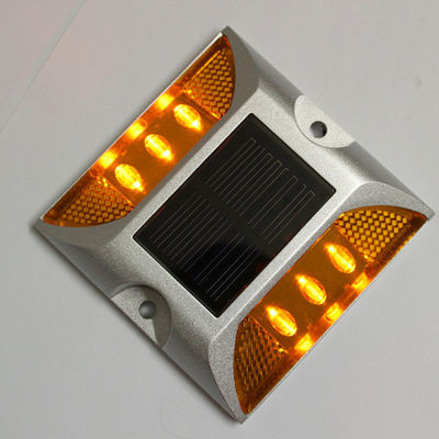 Red Driveway Marker Warning Sign LED Solar Cat Eye Road Stud For Improved Safety