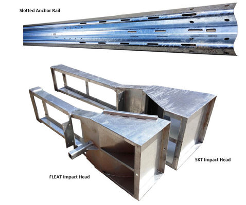 Customized Galvanized Powder Coated Traffic Safety Fitting Steel SKT End for Highway Guardrail