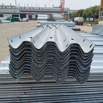 Straight Barrier Hot Dipped Galvanized Steel Highway Guardrail