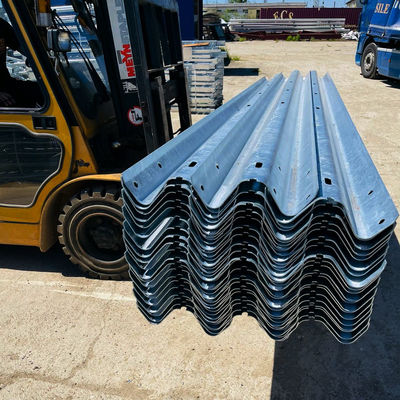 Straight Barrier Hot Dipped Galvanized Steel Highway Guardrail