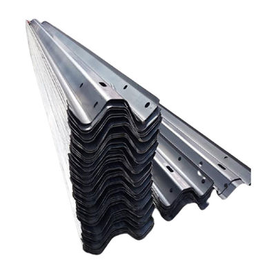 ISO 9001 W Beam Anti Collision Guardrail Galvanized Steel Highway Guardrail