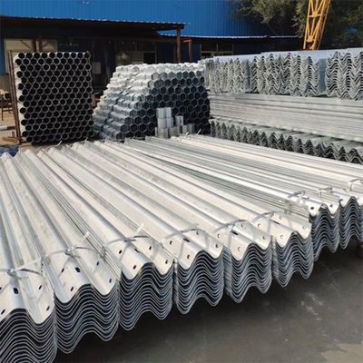 ISO 9001 W Beam Anti Collision Guardrail Galvanized Steel Highway Guardrail