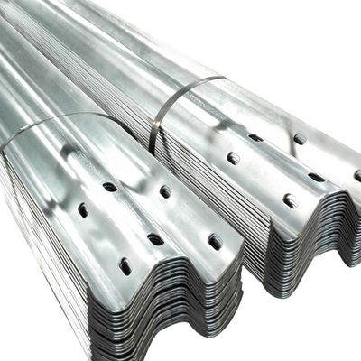 ISO 9001 W Beam Anti Collision Guardrail Galvanized Steel Highway Guardrail
