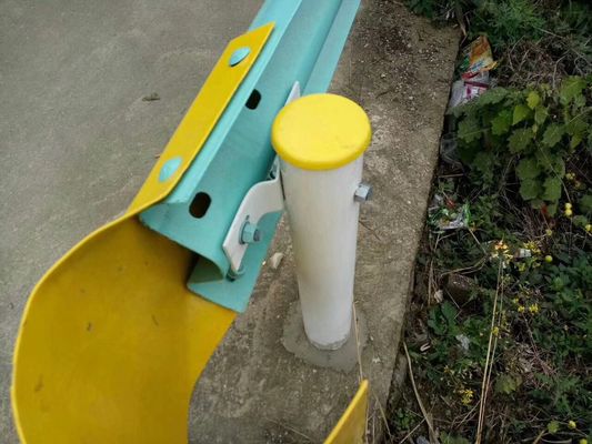 Hot Dipped Steel Corrugated Beam Highway Guardrail Post for Q235 Q345 Customized Sale