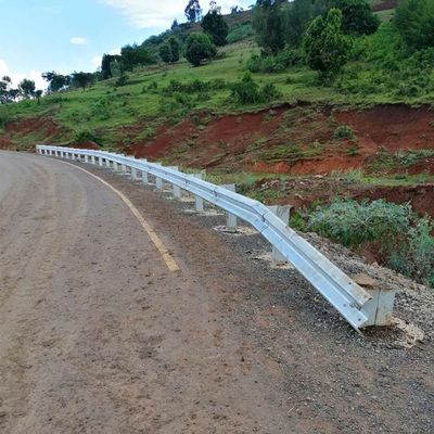 Customized Zinc Coating Aashto M180 Galvanized Steel Guardrail for Traffic Barrier System