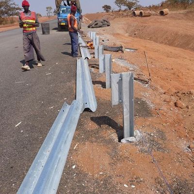 Highway Guardrail U Post and Customized Spacer Steel Guardrail Posts for Q235 Q345