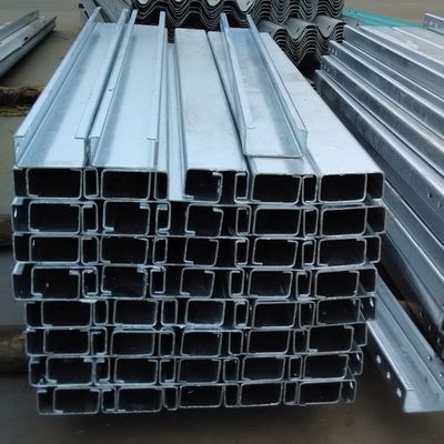 Hot Dipped Galvanized Highway Guardrail Safety Barrier C Post for Customized Roadway