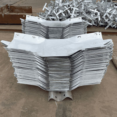 ISO9001 2008 Certified W Beam Highway Guardrail Q235 Q345 Steel Buffer End for Market