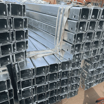 Customized Size Hot Dip Galvanized Stainless Steel C Post for Highway Guardrail