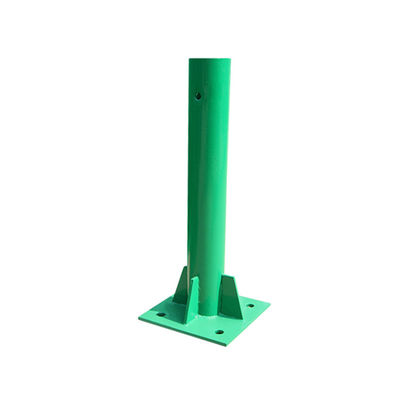 Galvanized and Powder Coated Metal Highway Guardrail Round Post for Traffic Safety