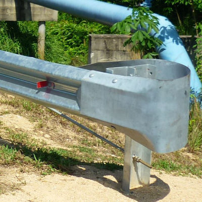 Hot Rolled Traffic Safety Metal Highway Guardrail Used Buffer End for Roadway Safety