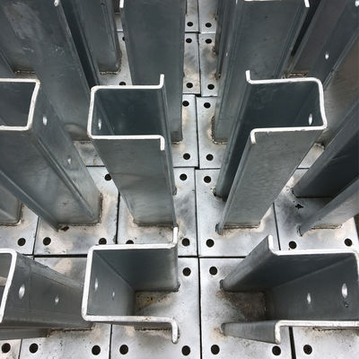 Hot Rolled Galvanized Heavy Duty Fence Posts with Customized Stainless Steel Flange