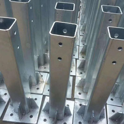 Hot Rolled Galvanized Heavy Duty Fence Posts with Customized Stainless Steel Flange