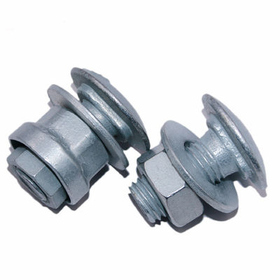 Roadway Safety Hot Dip Galvanized Guardrail Accessories Bolt And Nut Customized Customized