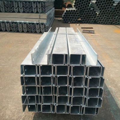 Highway Guardrail Steel C Post Galvanized and Powder Coated for Road Traffic Safety