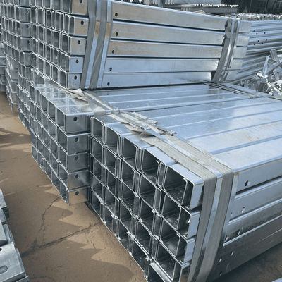 Highway Guardrail Steel C Post Galvanized and Powder Coated for Road Traffic Safety