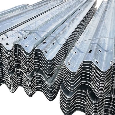 W Beam Highway Guardrail Steel Galvanized Crash Barrier with AASHTO M-180 Standard