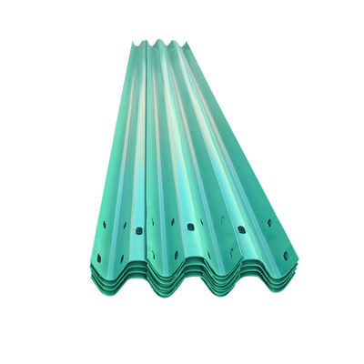 Powder Coated Galvanized Steel Highway Guardrail with Fishtail Terminal End Exported to Angola