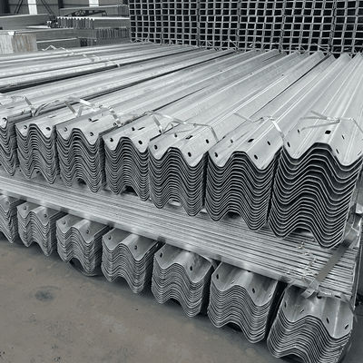 Powder Coated Galvanized Steel Highway Guardrail with Fishtail Terminal End Exported to Angola