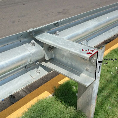 Standard AASHTO M-180 Galvanized Steel Highway Guardrail with Traffic Safety Used Trapezoid Spacer Block