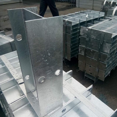 ISO Certified Metal Three Beam Highway Guardrail with H Steel Spacer Block Powder Coated