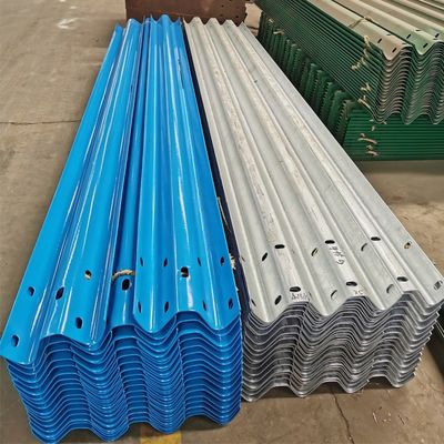 Galvanized W Beam Highway Guardrail with U Spacer Block For Roadside Protection System