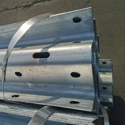 Galvanized W Beam Highway Guardrail with U Spacer Block For Roadside Protection System