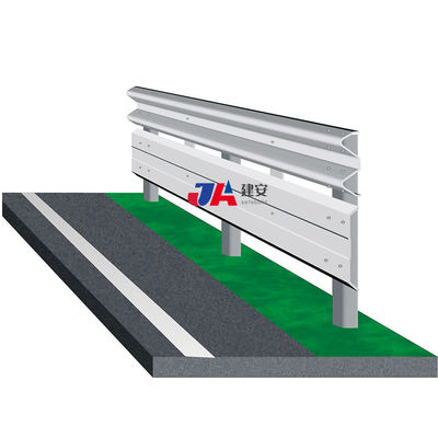 Customized W Beam Highway Metal Guardrail with Steel SKT Terminal End Exported to Philippines