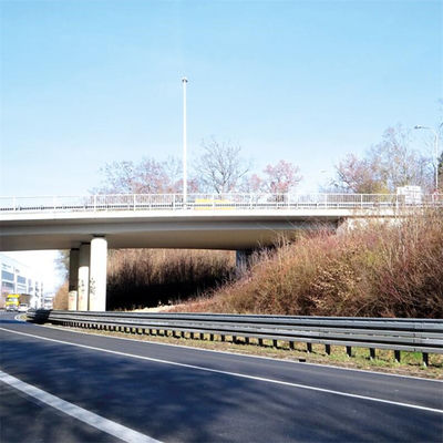 Customized W Beam Highway Metal Guardrail with Steel SKT Terminal End Exported to Philippines