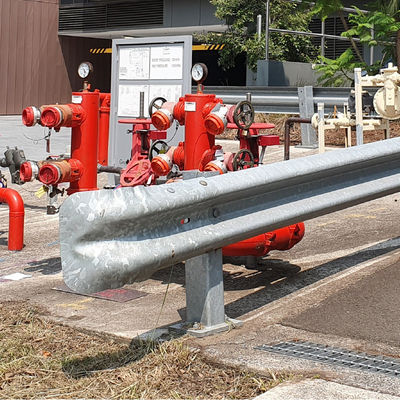 Highway Steel Barrier Traffic Barrier System Made in in Material for Outdoor Security