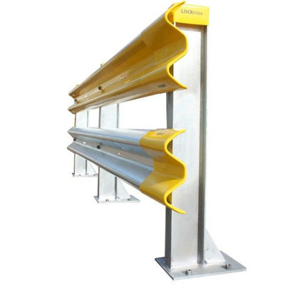 Customized Hot Dip Galvanized Steel Traffic Barrier Highway Guardrail Color Coated Q235