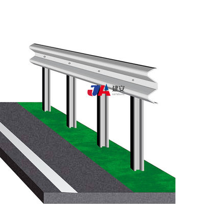 Customized Hot Dip Galvanized Steel Traffic Barrier Highway Guardrail Color Coated Q235