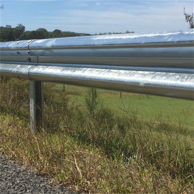 Customized Hot Dip Galvanized Steel Traffic Barrier Highway Guardrail Color Coated Q235